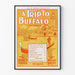 Vintage-Poster Eine Reise nach Buffalo - Musikalische Wanddekoration