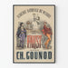 Vintage-Poster Faust von der Nationalen Musikakademie - Poster klassische Musik Gounod