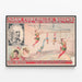 Vintage-Poster von Adam Forepaugh Shows und Vaidis Zwillingsschwestern — gerahmtes Bild an der Wand