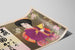 Japanischer traditioneller Poster Kimono und Fische Wanddekoration — Ansicht des Kunstwerks