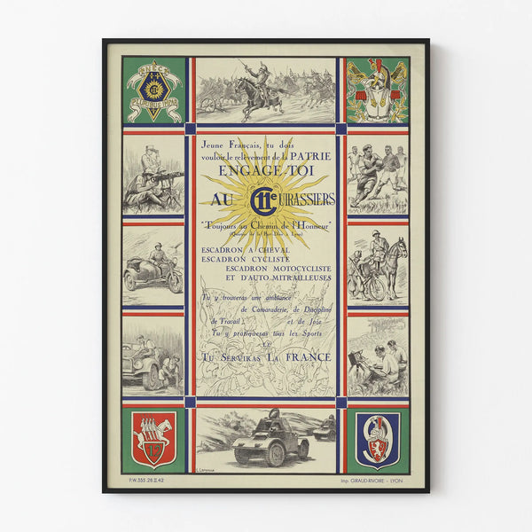 affiche-de-recrutement-de-larmee-de-vichy-11e-cuirassiers
