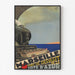 Vintage-Plakat Marseille – Côte d’Azur – Roger Broders, in einem schmalen Rahmen an einer hellen Wand.