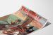 Vintage-Normandie-Plakat – Trouville, Casino municipal, auf gebogener Fläche in Perspektive gezeigt.