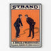 Vintage-Plakat A Brace of Partridges, Strand Theatre, in einem schmalen Rahmen an einer hellen Wand präsentiert.