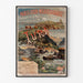 Vintage-Poster Paris Lyon Méditerranée, Jura, in einem schmalen Rahmen an einer hellen Wand.
