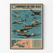 Vintage-Poster der R.A.F. Flugzeuge - Wanddekoration für militärische Luftfahrt