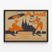 Vintage-Poster Alaaf für festliche Wanddekoration — gerahmtes Bild an der Wand