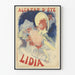 Vintage-Poster Alcazar d'Été Lidia für Wanddekoration