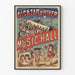 Vintage-Poster des Winter-Musiktheater-Alcazar mit britischer Truppe