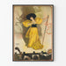 Vintage-Poster des Theaters mit Grace Palotta in gelbem Kleid