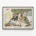 Russisches Vintage-Dekorposter "Alles Wie In Der Vergangenheit" — gerahmtes Bild an der Wand