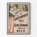 Vintage-Poster All Gentlewomen Read The Gentlewoman - Retro-Wanddekoration