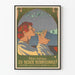 Dekorativer Poster Jugendstil Renaissance 1900 - Glas und Männliches Profil