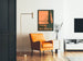 Art Déco Poster am Rhein für Vintage-Wanddekoration