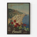 Vintage-Poster der Amalfiküste in Neapel