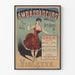 Vintage-Poster Ambassadeurs Champs-Élysées Violette in rotem Kleid