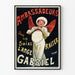 Vintage-Poster Botschafter Engel Gabriel Wanddekoration