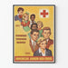 Vintage-Amerika-Poster Junior Rote Kreuz 1957 Wanddekoration