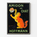 Vintage-Poster Amidon au Chat Hoffmann – Retro-Dekorationsposter mit lebendiger Gestaltung