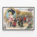 Vintage-Poster Ein Oktobermorgen in Hyde Park, London — gerahmtes Bild an der Wand