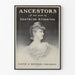 Vintage-Poster Ancestors von Gertrude Atherton für Wanddekoration