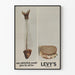 Vintage-Werbeplakat Levy's Real Jewish Rye Roggenbrot