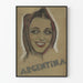 Vintage-Poster Porträt einer argentinischen Frau