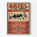 Vintage-Poster Ariel und seine Schatten - Profile und Silhouetten-Illusion