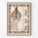 Heraldik-Poster der Wappen und Genealogie von Washington
