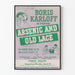 Vintage-Poster Arsenic and Old Lace mit Boris Karloff