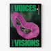 Künstlerischer Poster Voices Visions mit buntem Inselbild