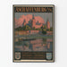 Poster Aschaffenburg am Main Schloss und Fluss