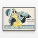 Vintage-Poster Au Bon Marché Bains de Mer Wanddekoration — gerahmtes Bild an der Wand