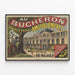 Vintage-Poster Au Bucheron - Große Fabrik und Möbelgeschäfte Paris — gerahmtes Bild an der Wand