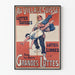 Vintage-Poster Schweizer Kämpfe im Schweizer Dorf - Retro-Wanddekoration