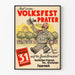 Vintage-Poster Volksfest im Prater – Festliche Wanddekoration
