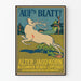 Vintage-Poster Auf's Blatt Alter Jagd Korn zur Wanddekoration