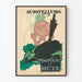 Vintage-Poster Ausstellung Hüte für Damen