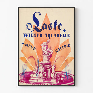 ausstellungsplakat-oskar-laske-wiener-aquarelle-neue-galerie