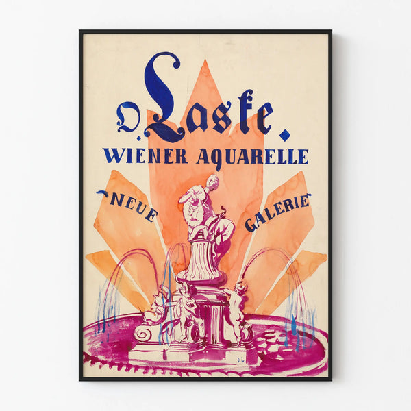 ausstellungsplakat-oskar-laske-wiener-aquarelle-neue-galerie