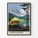 Vintage-Poster Österreich für Vintage-Wanddekoration