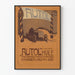 Vintage-Auto-Öl-Poster - Retro-Auto-Wanddekoration