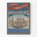 Vintage-Poster Die Leuchttürme der Bastille - Pariser Wanddekoration