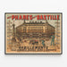 Vintage-Poster Die Leuchttürme der Bastille - Pariser Wanddekoration — gerahmtes Bild an der Wand
