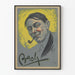 Vintage-Poster Porträt von Bach mit Pfeife