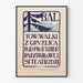 Vintage-Poster gegen die Tuberkulose unter Radziwill-Schutz
