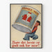 Vintage-Poster Kondensmilch Norges Melk zur Wanddekoration
