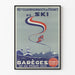 Vintage-Poster der 46. Französischen Skimeisterschaften in Barèges 1959