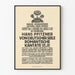 Altes Poster des Basler Gesangvereins Romantische Kantate