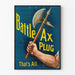 Vintage-Poster Schlachtbeil Stecker - Retro-Wanddekoration